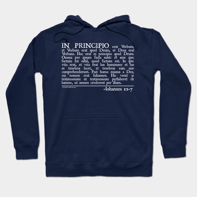 In Principio - John 1:1-7 Hoodie by Lemon Creek Press